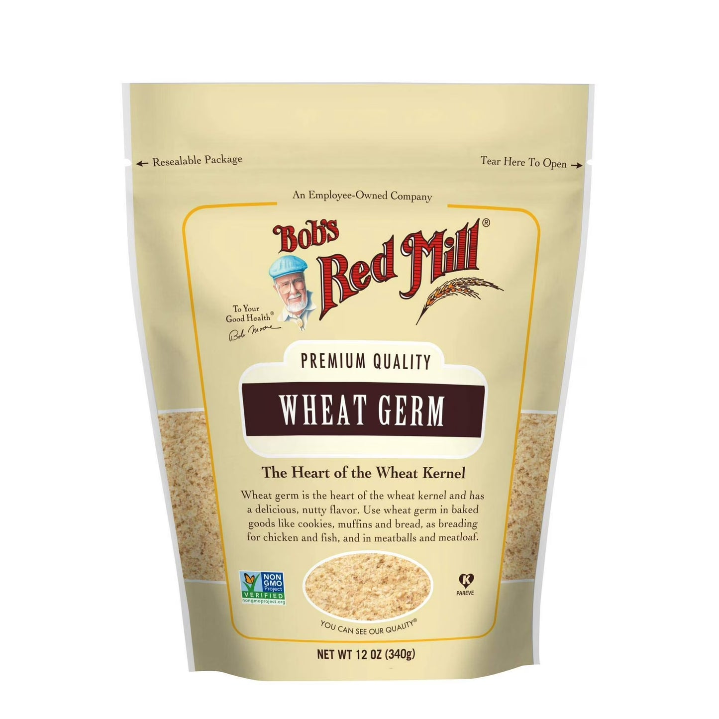 (6 pack) Bob's Red Mill Nutty Wheat Flours Cereal Wheat Germ - 12 Oz