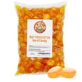Butterscotch Hard Candy - 1LB Bag (Approx 75 Pieces) of Individually Wrapped Butter Scotch Bulk Candy, Yellow Butterscotch Discs Are Perfect For Snacks And Parties