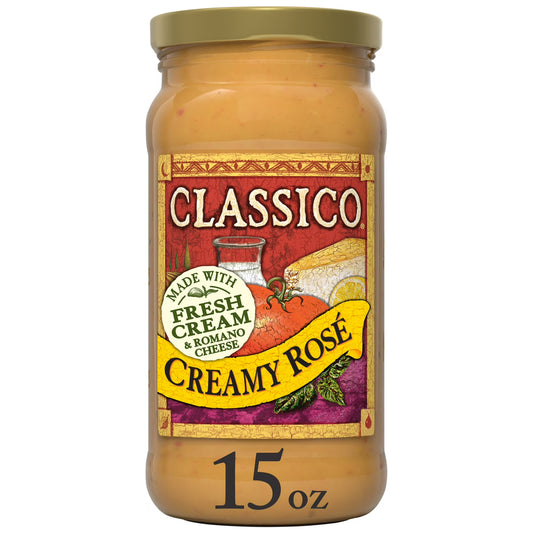 Classico Creamy Rosé Pasta Sauce, 15 oz Jar