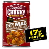 Campbell’s Chunky Beefy Mac Soup, 18.8 oz Can