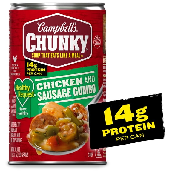 Campbell's Chunky Soup, Ready to Serve Baked Potato with Steak and Cheese Soup, 18.8 oz Can