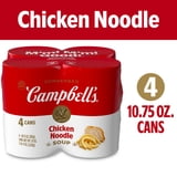 Campbell’s Condensed Chicken Noodle Soup, 10.75 oz Can (4 Pack)