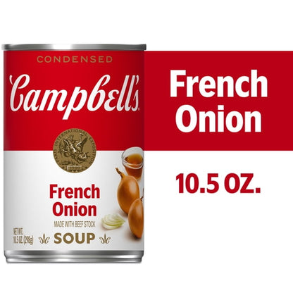 (8 pack) Campbell's Condensed French Onion Soup, 10.5 oz Can