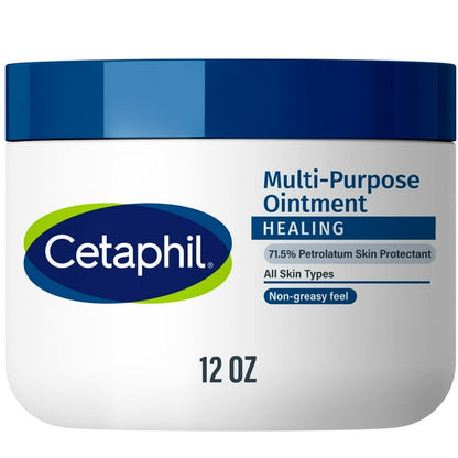 (3 pack) Cetaphil Healing Ointment for Dry, Chapped, Irritated Skin, Fragrance Free, 12 oz