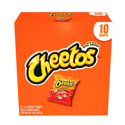 Cheetos Crunchy Cheese Flavored Snacks, 1 oz 10 Count