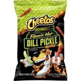 Cheetos Crunchy Cheese Flamin' Hot Dill Pickle Flavored Snacks, 2.875 oz Bag