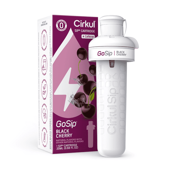 (2 pack) Cirkul GoSip Black Cherry Flavor Cartridge, Drink Mix, 1-Pack