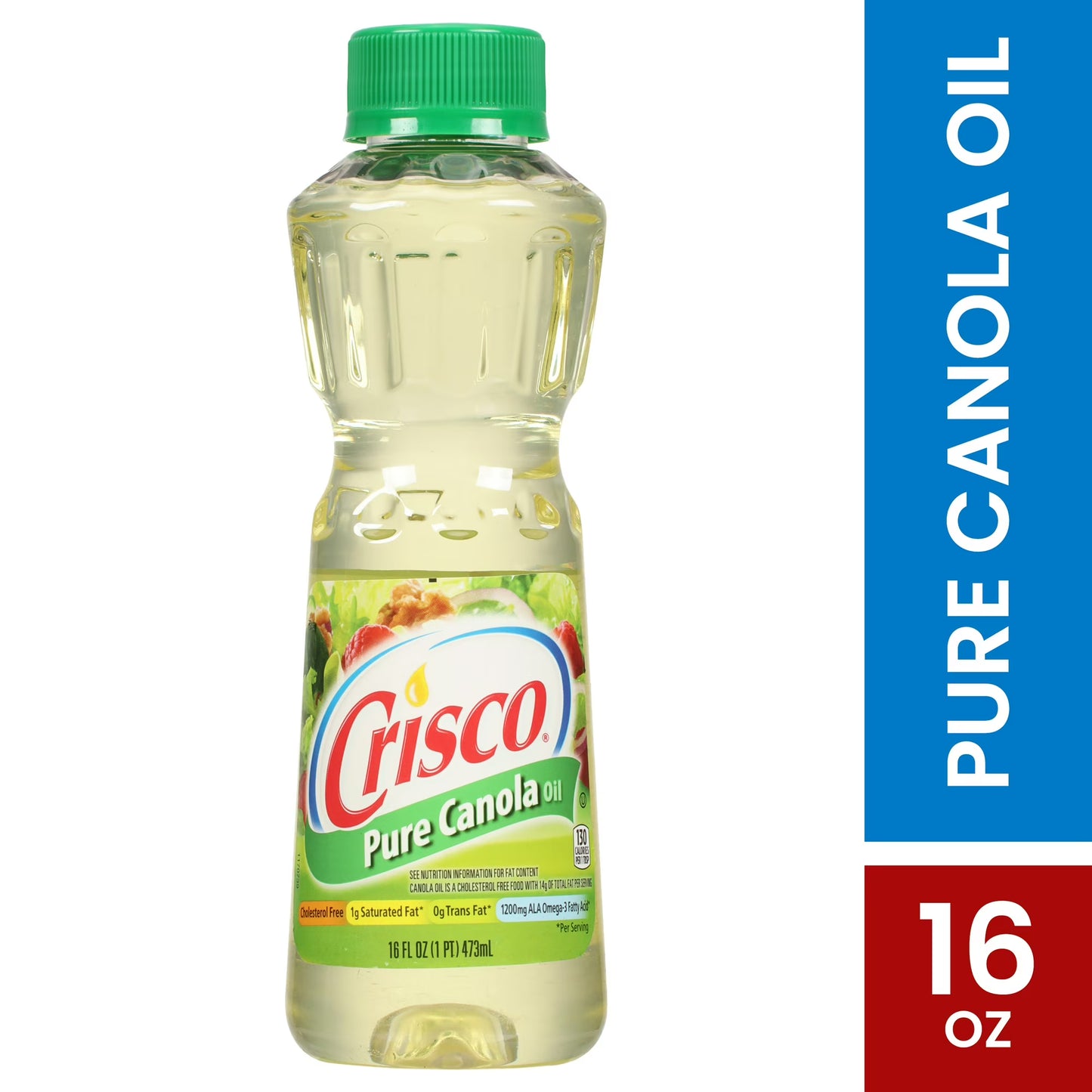 Crisco Pure Canola Oil, Cooking Oil, 16 fl oz