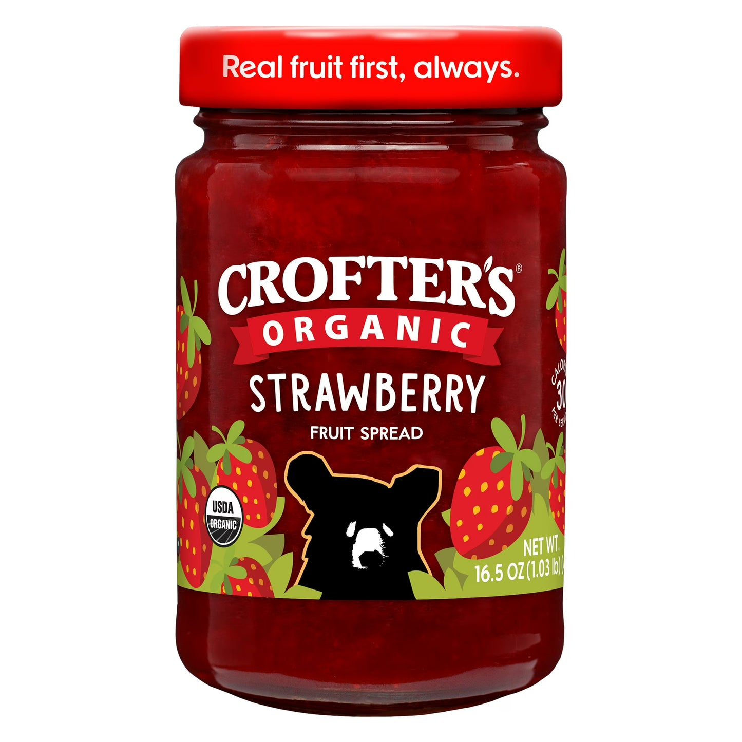 Crofters Fruit Spread Organic Premium Strawberry, 16.5 oz