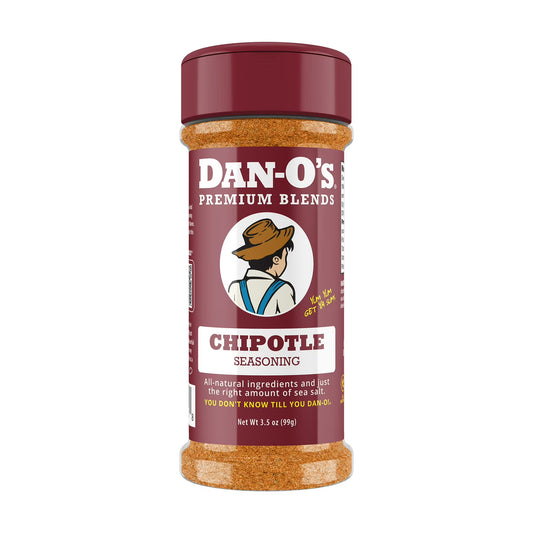 Dan-O's Chipotle Seasoning - All-Purpose Seasoning - Great for grilling & smoking anything - Small bottle (3.5 oz)