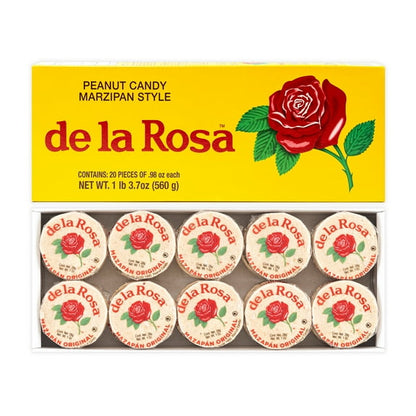 (3 pack) De La Rosa Mazapan Style Mexican Peanut Candy, 20 Count