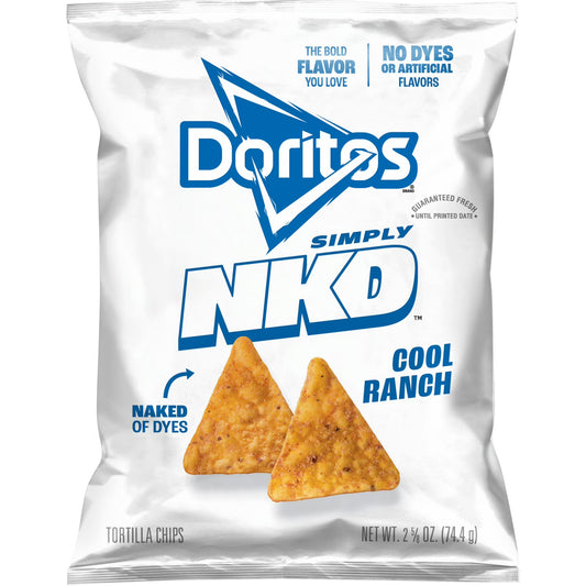Doritos Simply Cool Ranch Flavored Tortilla Chips, 2.625 oz
