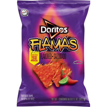 Doritos Tortilla Chips Flamas Flavored Snack Chips, 9.25 Ounce Bag