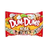 Dum Dums Fall Mix Halloween Assorted Candy, Lollipops & Suckers, Hard Party Candy, 10.2oz Bag