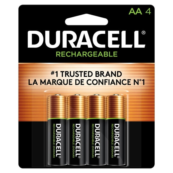 (3 pack) Duracell DX1500B4N Rechargeable Staycharged Nimh Batteries, Aa, 4/Pack