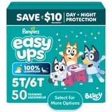 Pampers Easy Ups Bluey Potty Training Pants Size 5T6T, 50 Count (Select for More Options)