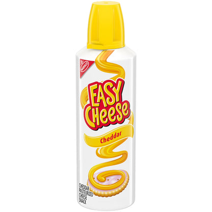 (3 pack) EASY CHEESE Cheddar Cheese Snack, 8 oz