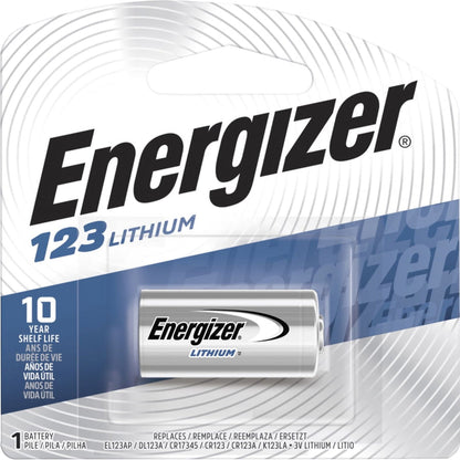Energizer 123 3V Lithium Photo Batteries (1 Pack), CR123A High Power Lithium Batteries Compatible with Cameras, Flashlights, Electronics and More