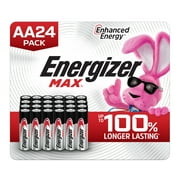 Energizer MAX AA Batteries (24 Pack) and AAA (24 Pack) Batteries (48 Pack Total)