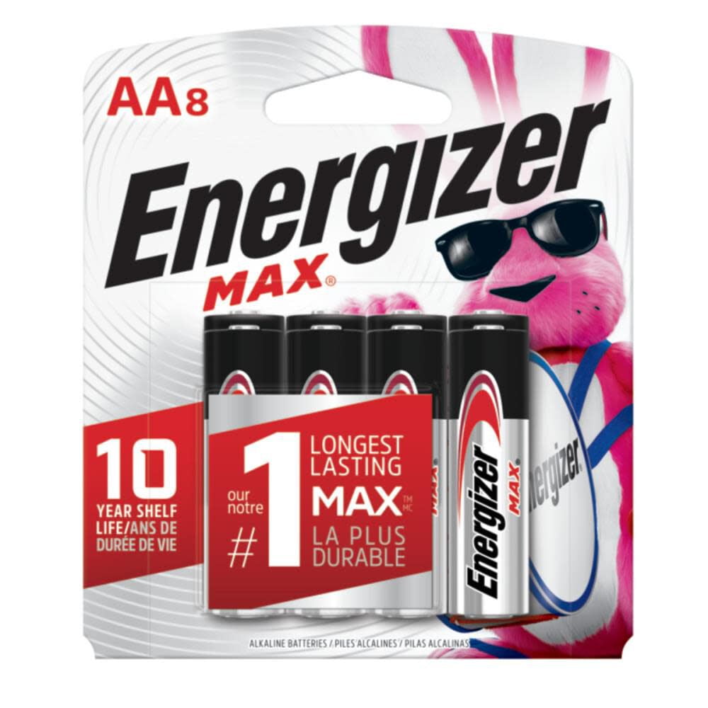 Energizer MAX (8 pack), Double A Alkaline Batteries