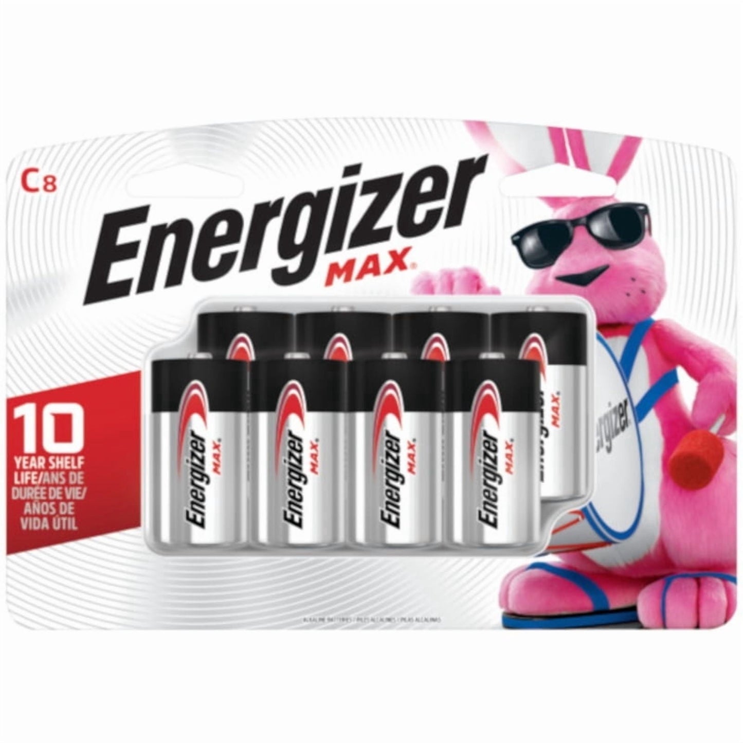 Energizer MAX C Batteries (8 Pack), C Cell Alkaline Batteries