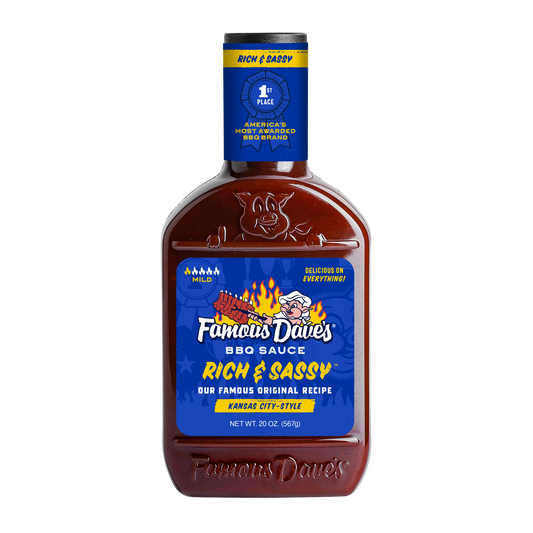 Famous Dave's Rich & Sassy BBQ Sauce, 20 oz