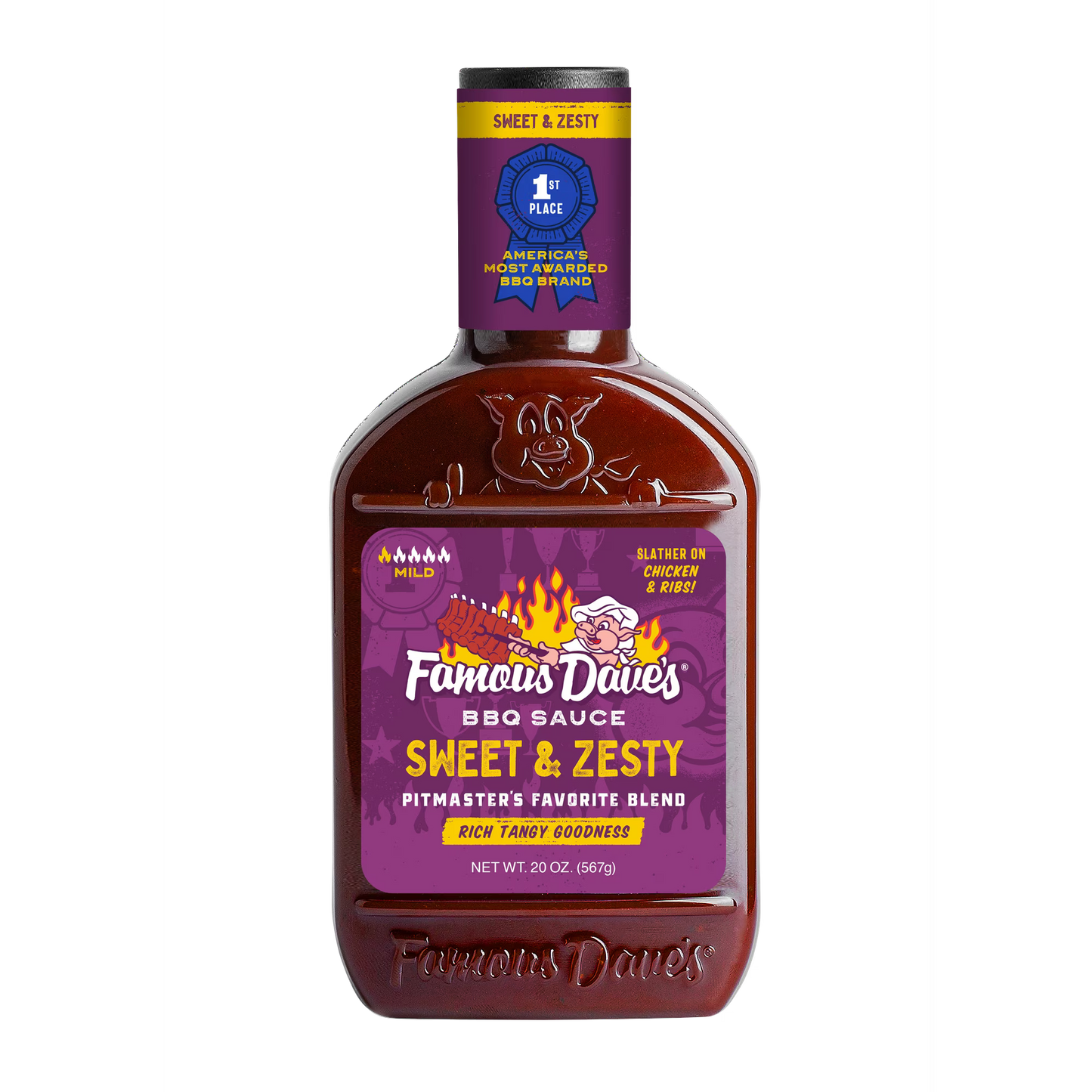 Famous Dave's Sweet & Zesty BBQ Sauce, 20 oz