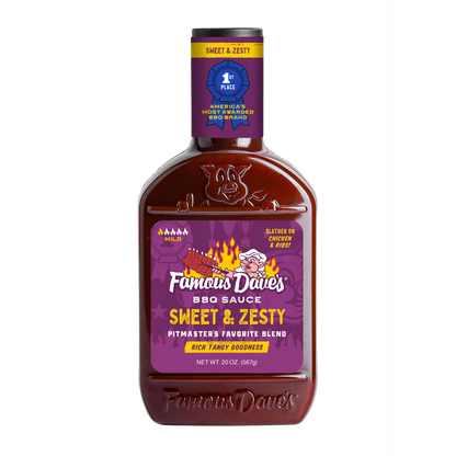 Famous Dave's Sweet & Zesty BBQ Sauce, 20 oz