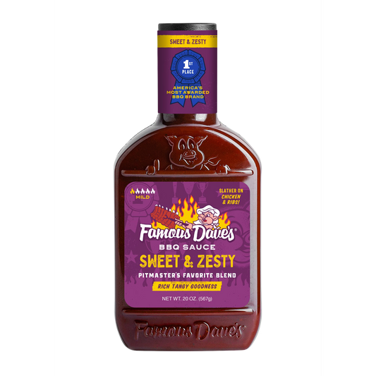 Famous Dave's Sweet & Zesty BBQ Sauce, 20 oz