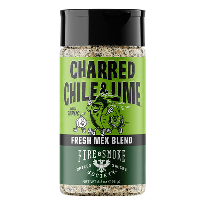 Fire & Smoke Society Charred Chile & Lime All-Purpose Spice Blend, 6.8 oz