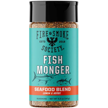 Fire & Smoke Society Fish Monger Fish Seasoning Blend, 5.2 oz Mixed Spices & Seasonings