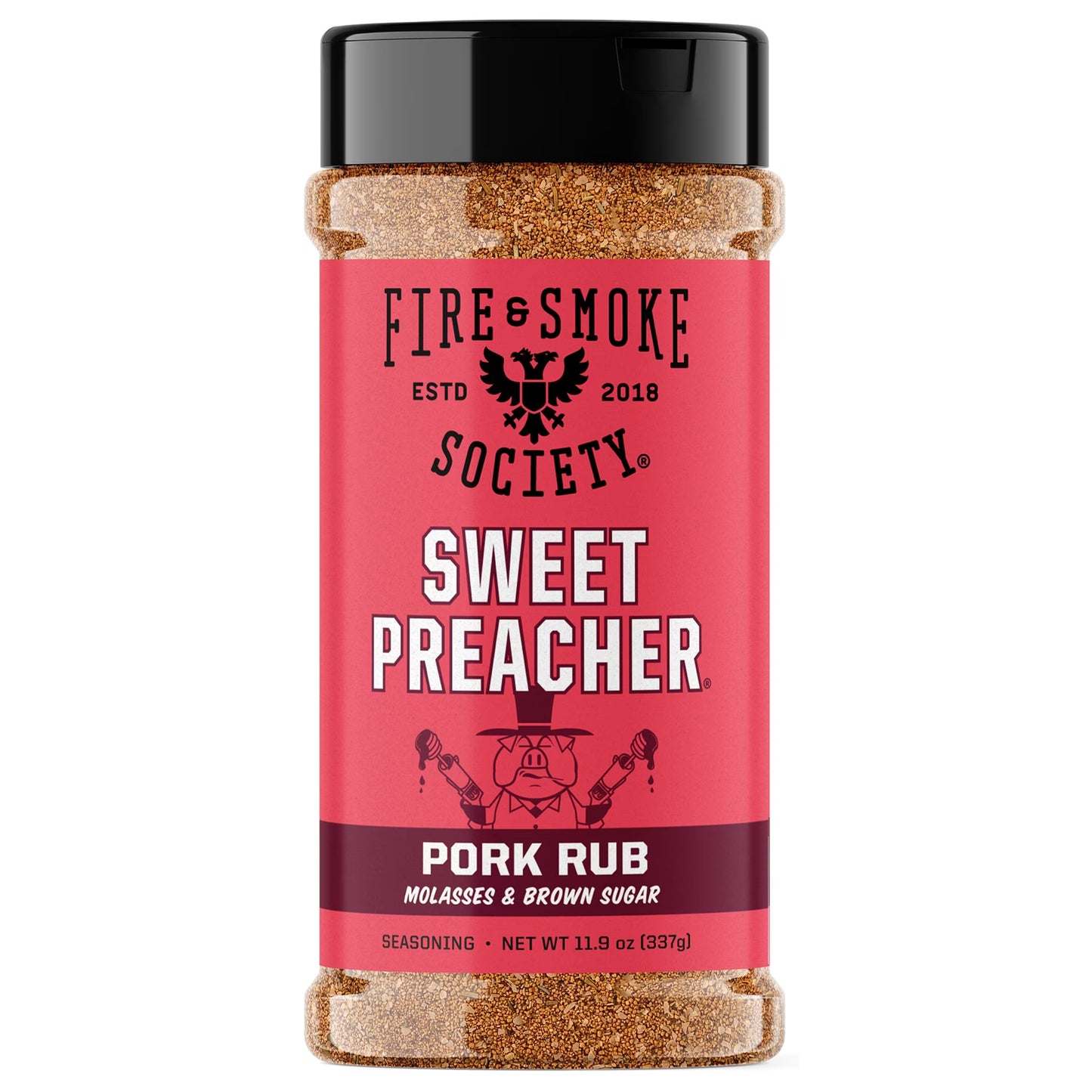 Fire & Smoke Society Sweet Preacher BBQ Seasoning Pork Rub, 11.9 Ounce Mixed Spices & Seasonings