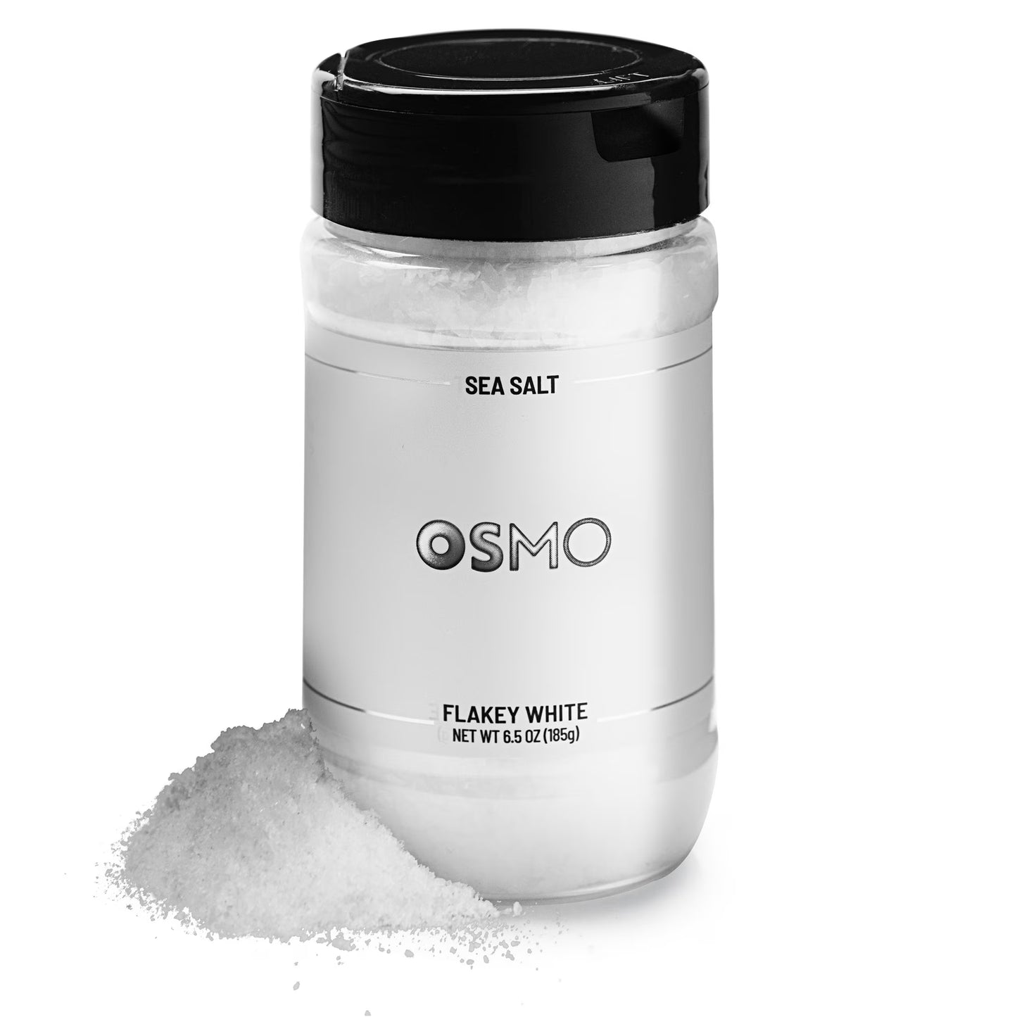 Osmo Flakey White Sea Salt, Kosher Flakes, Chef-Crafted Michelin-Star Quality Seasoning, 6.5 oz