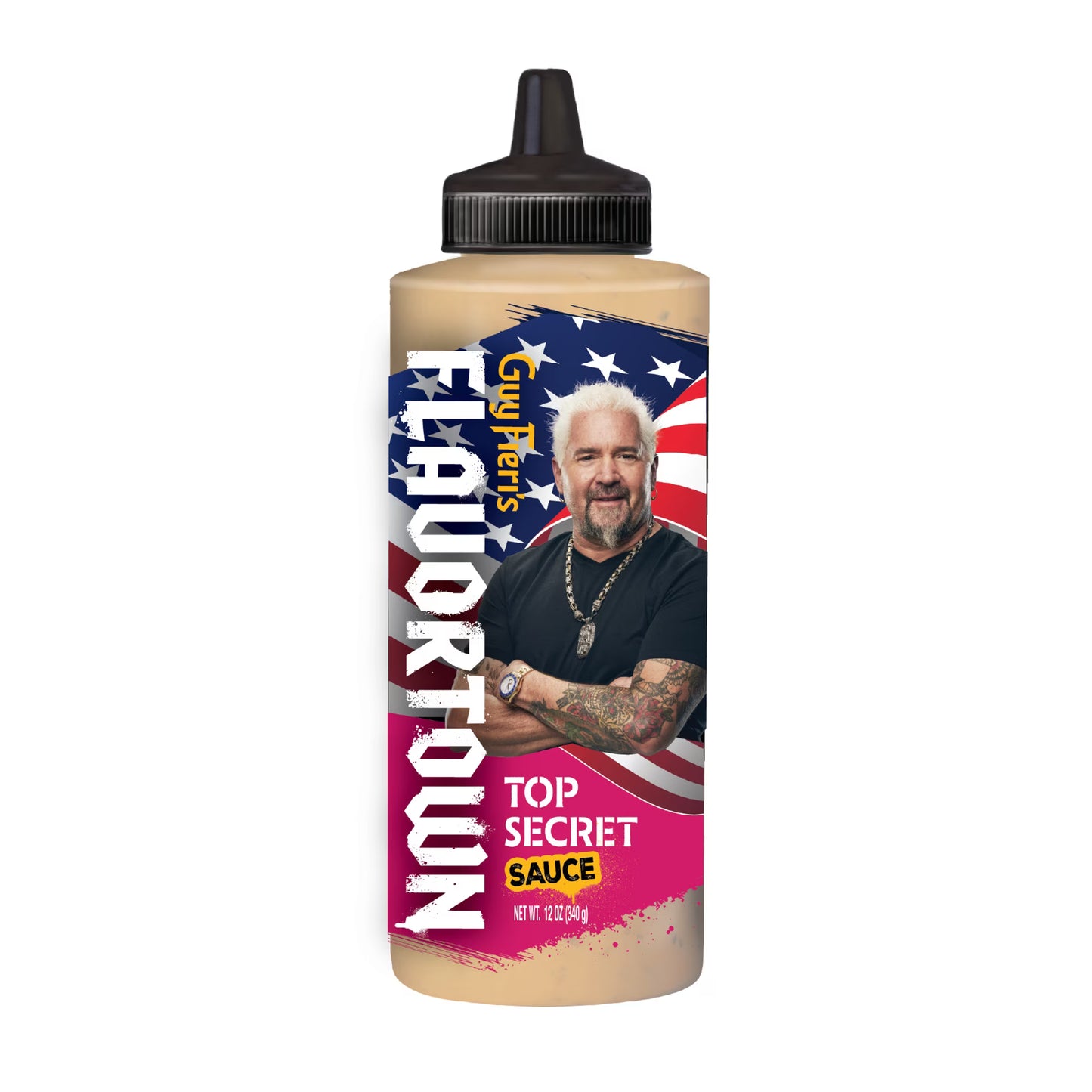 Guy Fieri Flavortown Top Secret Sauce, Creamy Garlic Spread for Burgers, Fries, and Sandwiches, 12 oz