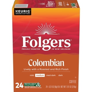Folgers Colombian Coffee, Medium Roast, Keurig K Cup Pods, 48 count Box