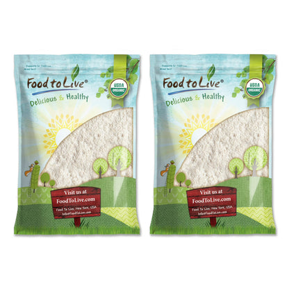 Food to Live Organic Oat Flour, 16 Pounds – Non-GMO, Fine, Kosher, Vegan, Bulk