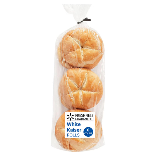 Freshness Guaranteed White Kaiser Rolls, Shelf-Stable, Regular, 11 oz, 6 Count