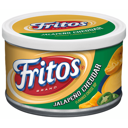(3 pack) Fritos Jalapeno Cheddar Cheese Dip, 9 oz, Canister