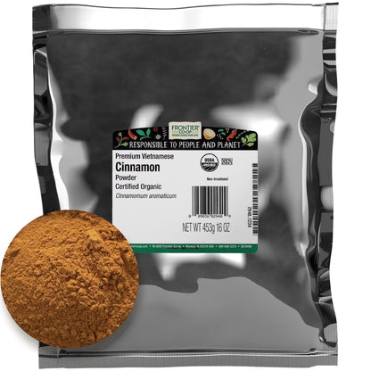 Frontier Co-op Certified Organic Vietnamese Cinnamon, 16 oz. Bag