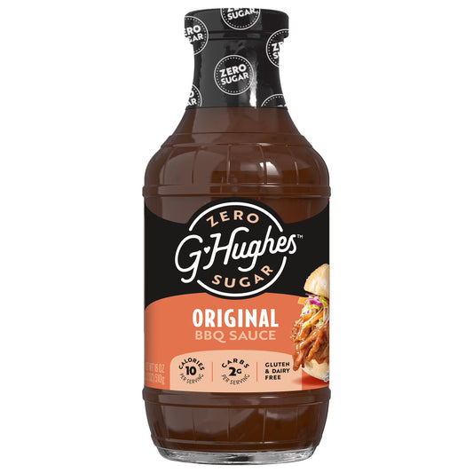 G Hughes Zero Sugar Original BBQ Sauce, 18 oz