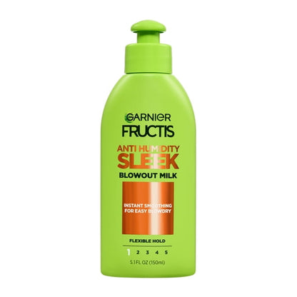 (3 pack) Garnier Fructis Style Anti-Humidity Smoothing and Straightening, All Hair Types, Milk, 5.1 fl oz