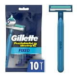 (3 pack) Gillette Prestobarba2 UltraGrip Fixed Men's Disposable Razors, Blue, 10 Count