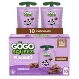 GoGo squeeZ Puddingz On-the-Go Chocolate Pudding Snack Pouches, 3 oz (10 Pack)
