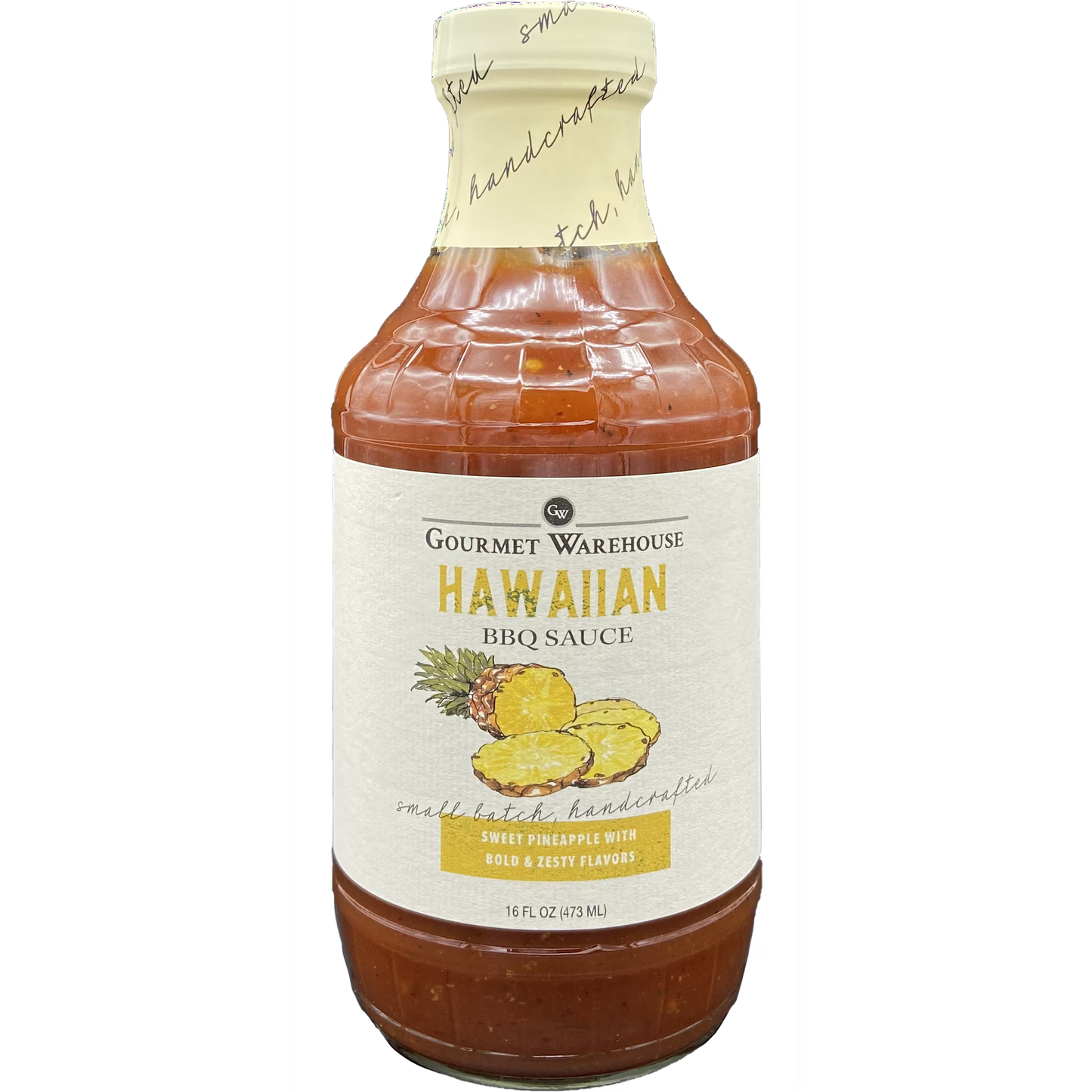 Gourmet Warehouse Hawaiian BBQ Sauce, 16 oz – Tropical Pineapple Flavor
