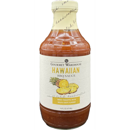 Gourmet Warehouse Hawaiian BBQ Sauce, 16 oz – Tropical Pineapple Flavor