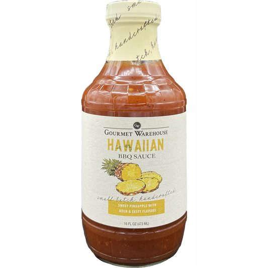 Gourmet Warehouse Hawaiian BBQ Sauce, 16 oz – Tropical Pineapple Flavor