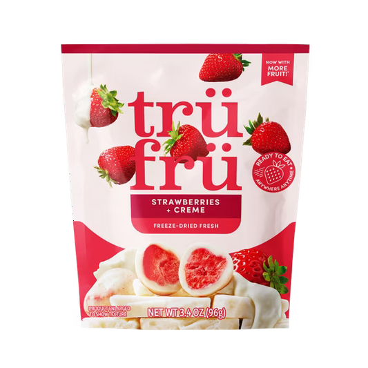 Tru Fru Freeze Dried Strawberries & Crème, 3.4 oz
