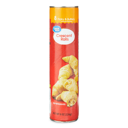 Great Value Flaky & Buttery Crescent Rolls, 8 oz, 8 Count
