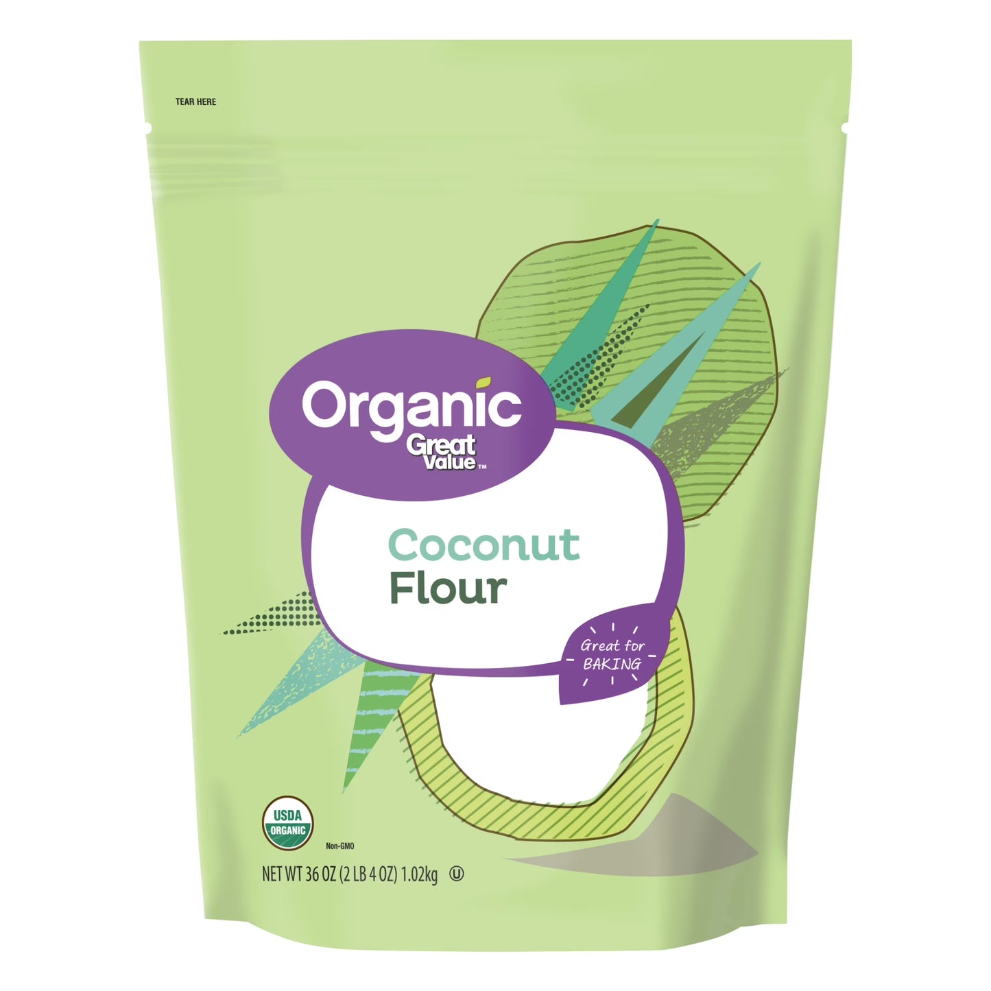 Great Value Organic Coconut Flour, 36 oz