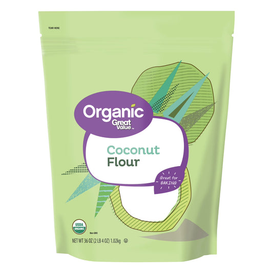 Great Value Organic Coconut Flour, 36 oz
